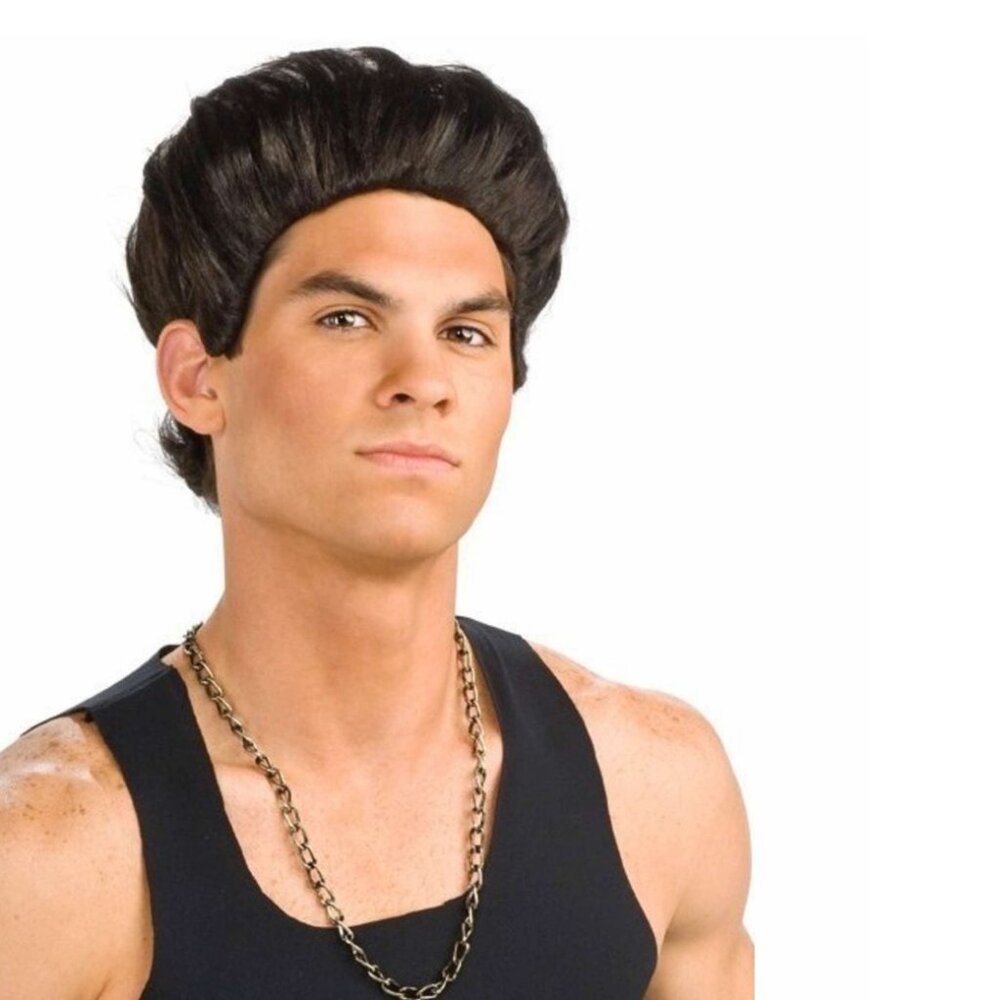 🇨🇦  Pauly D Paul Jersey Shore DJ Black Halloween Costume Men Wig